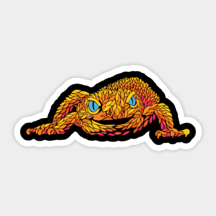 Silly Lizard Sticker